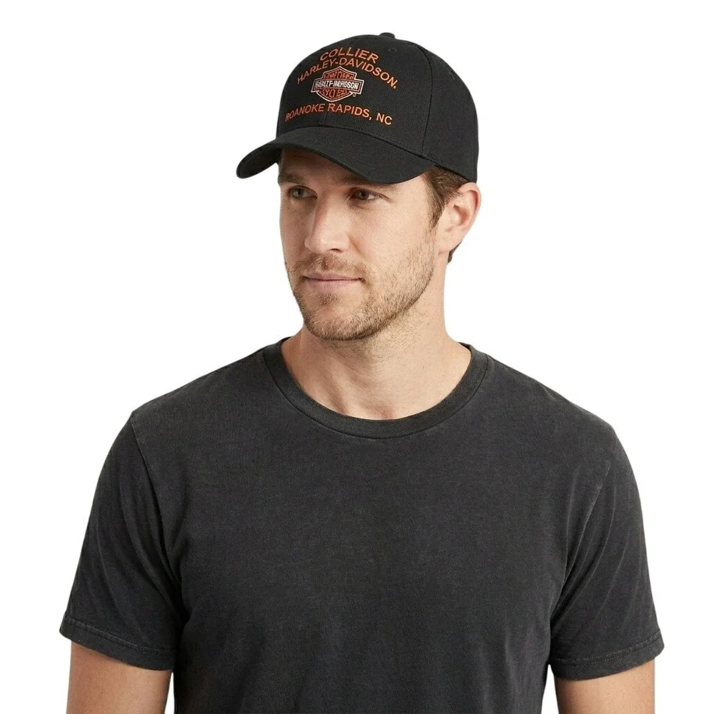 Harley-Davidson Men's OSFM Black Good Collier Roanoke Rapids NC Hat Baseball Cap